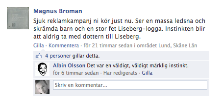 Reklamkampanj,  protestaktion, Twitter, Kampanj, Liseberg,  upprörda känslor
